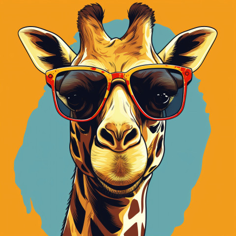 Sunglasses selfie giraffe Sunglasses selfie giraffe, animal t-shirt designs, animal t-shirt design stock images, animal t-shirt design ai prompts