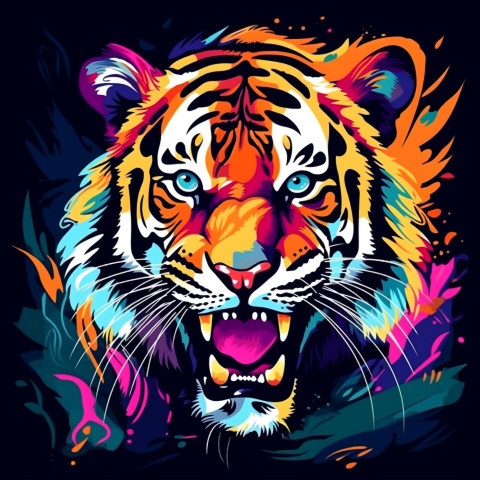 Tiger in water splash Tiger in water splash, animal t-shirt designs, animal t-shirt design stock images, animal t-shirt design ai prompts