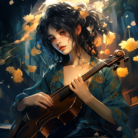 Music girl hd wallpaper Music girl hd wallpaper