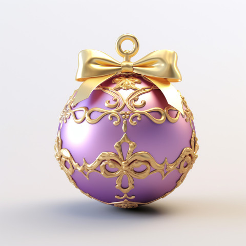 Festive purple christmas ball with gold sparkle Festive purple christmas ball with gold sparkle, christmas stock image ai, christmas stock photos ai