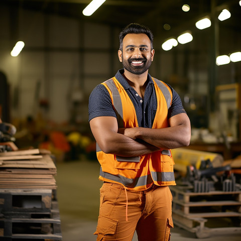 Indian mason working on a blurred background Indian mason working on a blurred background