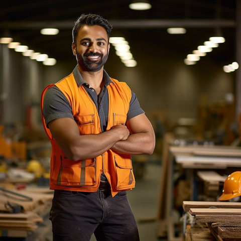 Indian mason working on a blurred background Indian mason working on a blurred background