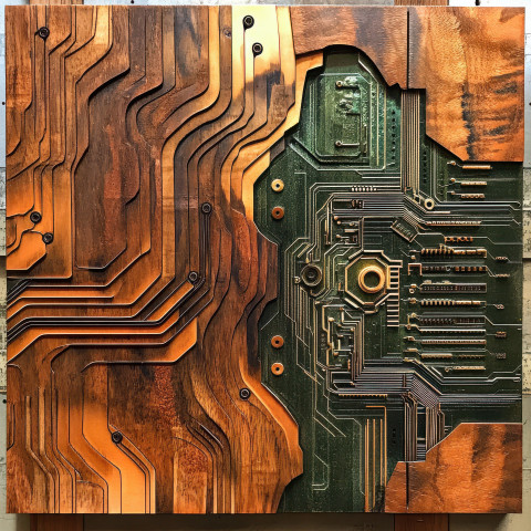 Laser carved circuit patterns on metal Laser carved circuit patterns on metal