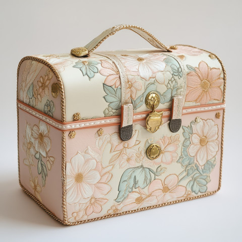 Cartonnage first aid kit with stitched edges Cartonnage first aid kit with stitched edges