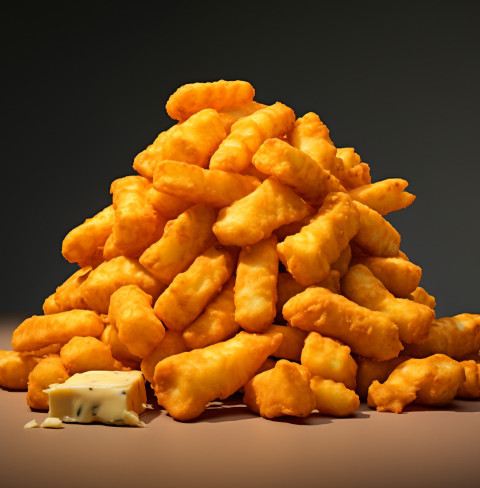 A photo of a fried cheese curds, fast food advertisement stock images Get unlimited access to a library of free ai prompts and ai images to help you generate creative ideas.