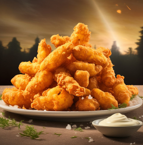 A photo of a fried cheese curds, fast food advertisement stock images Get unlimited access to a library of free ai prompts and ai images to help you generate creative ideas.