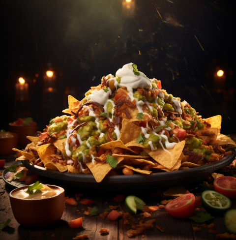 A photo of a nachos, fast food advertisement stock images Get unlimited access to a library of free ai prompts and ai images to help you generate creative ideas.