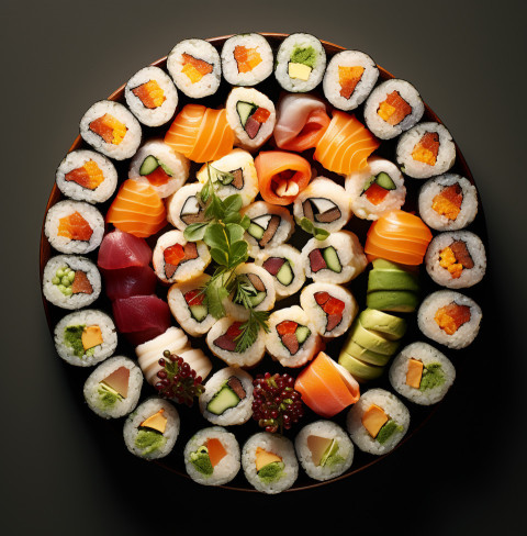 A photo of a sushi rolls, fast food advertisement stock images Get unlimited access to a library of free ai prompts and ai images to help you generate creative ideas.