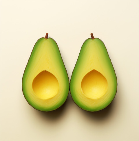 Avocado half with seed on white Avocado half with seed on white, avocado image stock photo