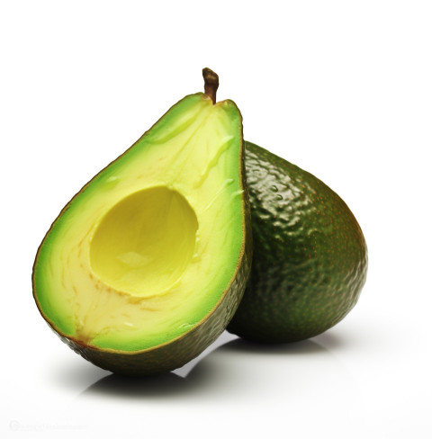 A ripe avocado isolated on a white background A ripe avocado isolated on a white background, avocado image stock photo