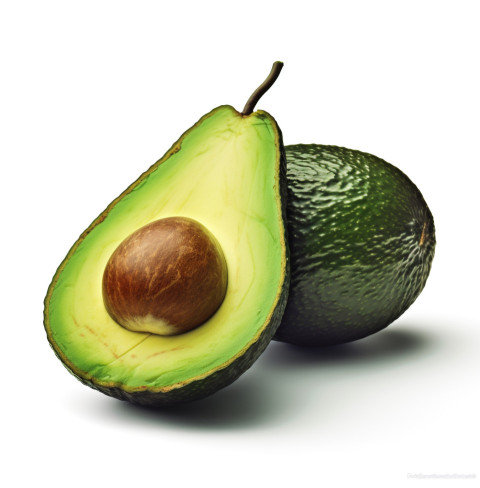 Avocado on white table Avocado on white table, avocado image stock photo