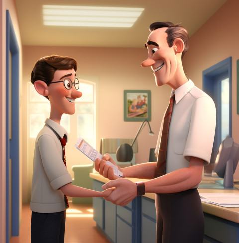 A doctor and a patient shaking hands A doctor and a patient shaking hands, medical images stock