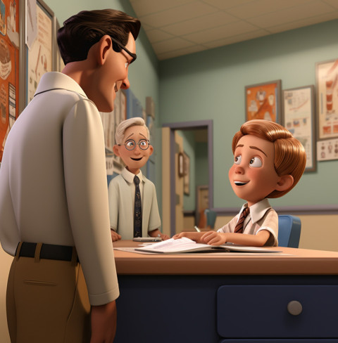 Nurse takes child's temperature Nurse takes child's temperature, medical images stock