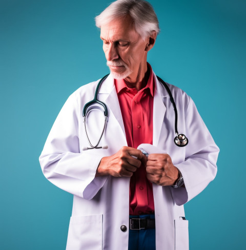 Doctor in white coat with stethoscope Doctor in white coat with stethoscope, medical images stock