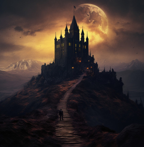 Black Castle on Island Hill Black Castle on Island Hill