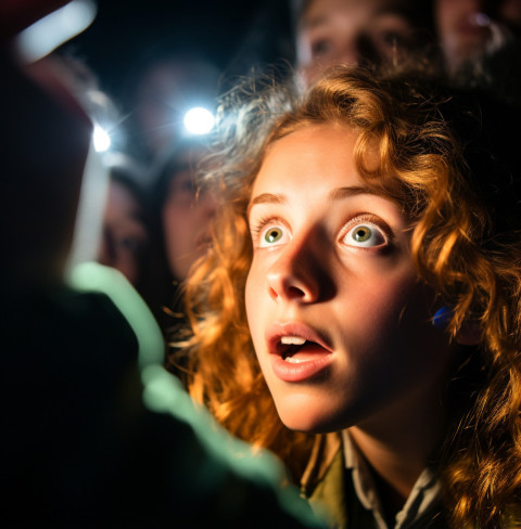a close up of a students face a close up of a students face