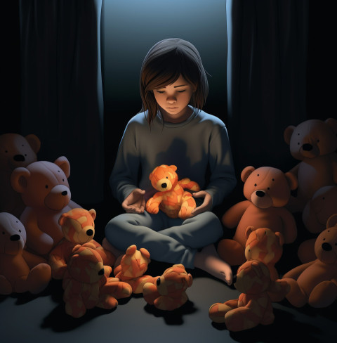 Childs Fears Come to Life in Dark Room Childs Fears Come to Life in Dark Room