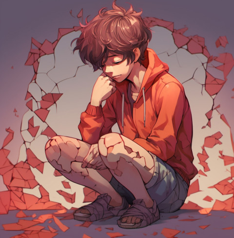 Heart representing the pain of heartbreak Heart representing the pain of heartbreak