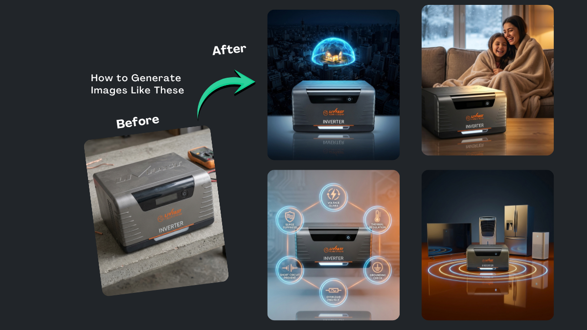 Home Inverter Product Design Reimagined with AI Prompts