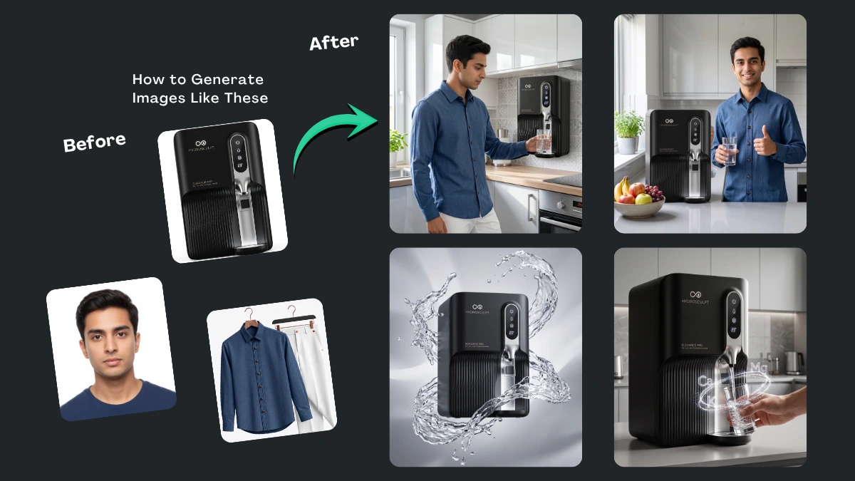 Access Premium Water Purifier Product Photography Prompts