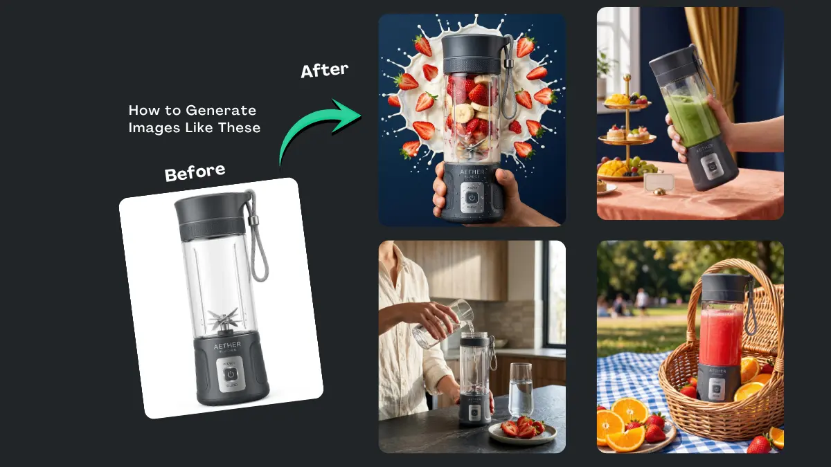 Best Portable Blender Photo Prompts Google Gemini