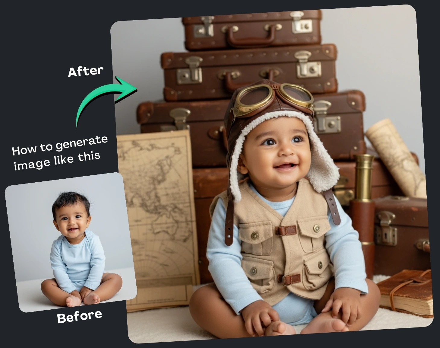 Cute Baby Photoshoot Prompt Using Google Gemini Model
