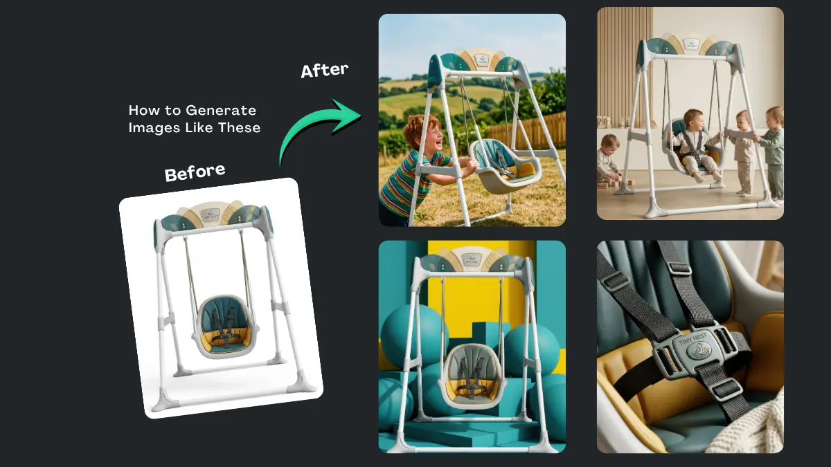 Elite Tiny Baby Swing Ads Prompts with Google Gemini