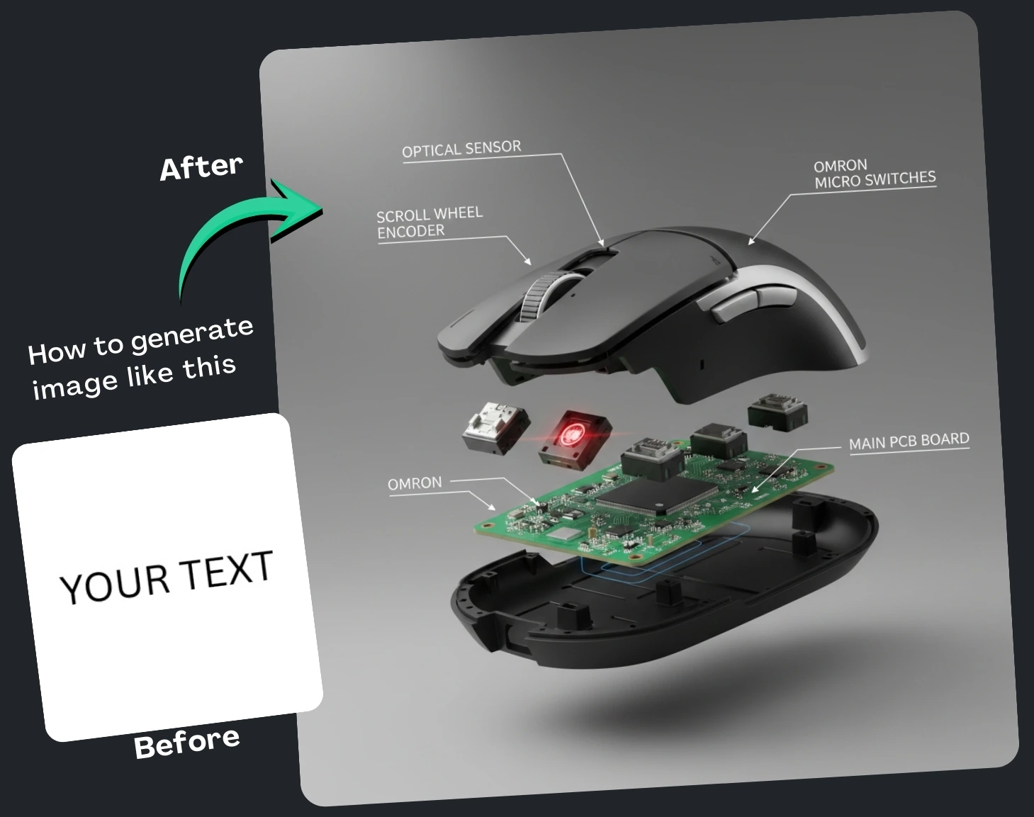 Exploded Product Features Google Gemini Prompt With Builder