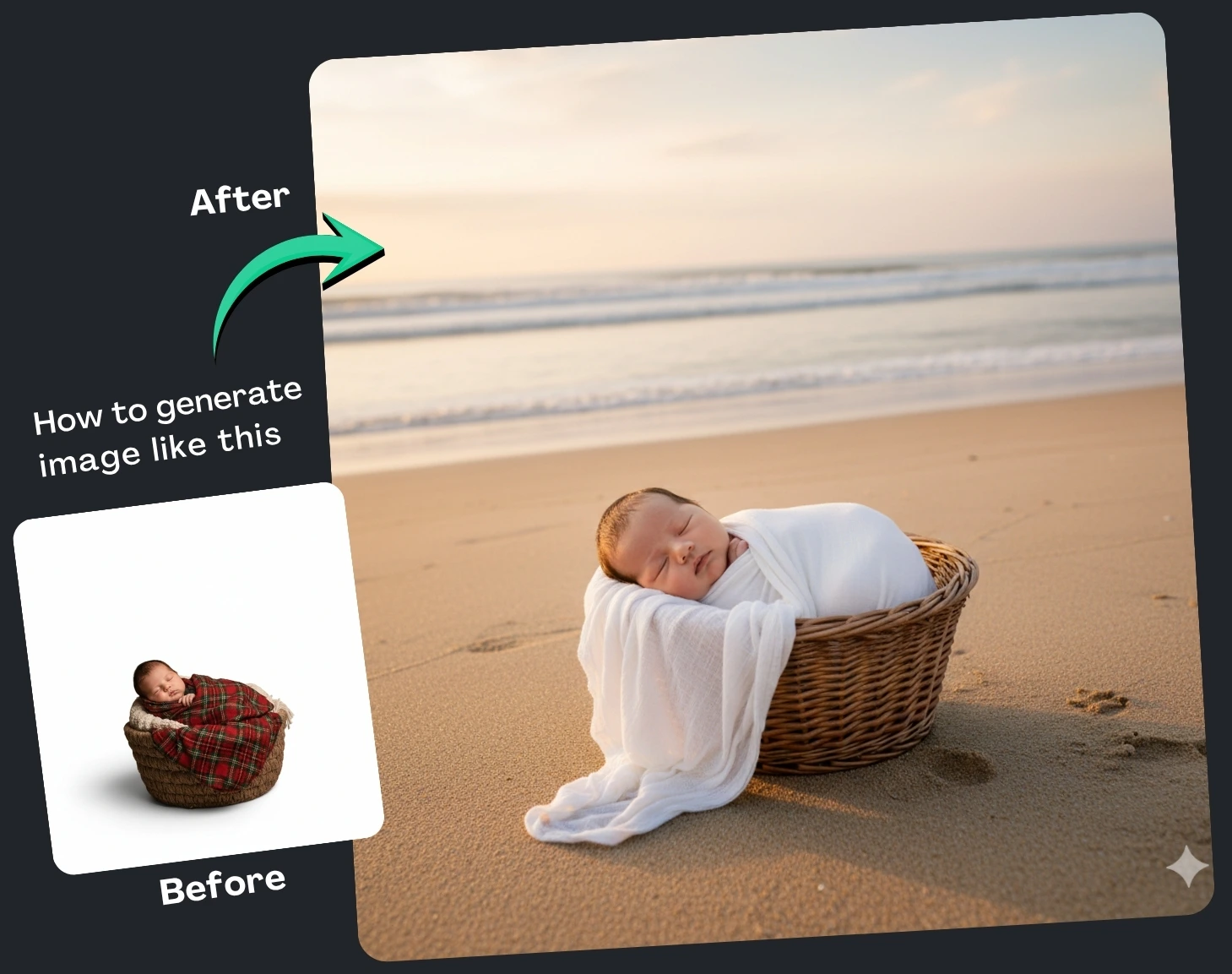 Google Gemini Prompt for Adorable Newborn Baby Photoshoot