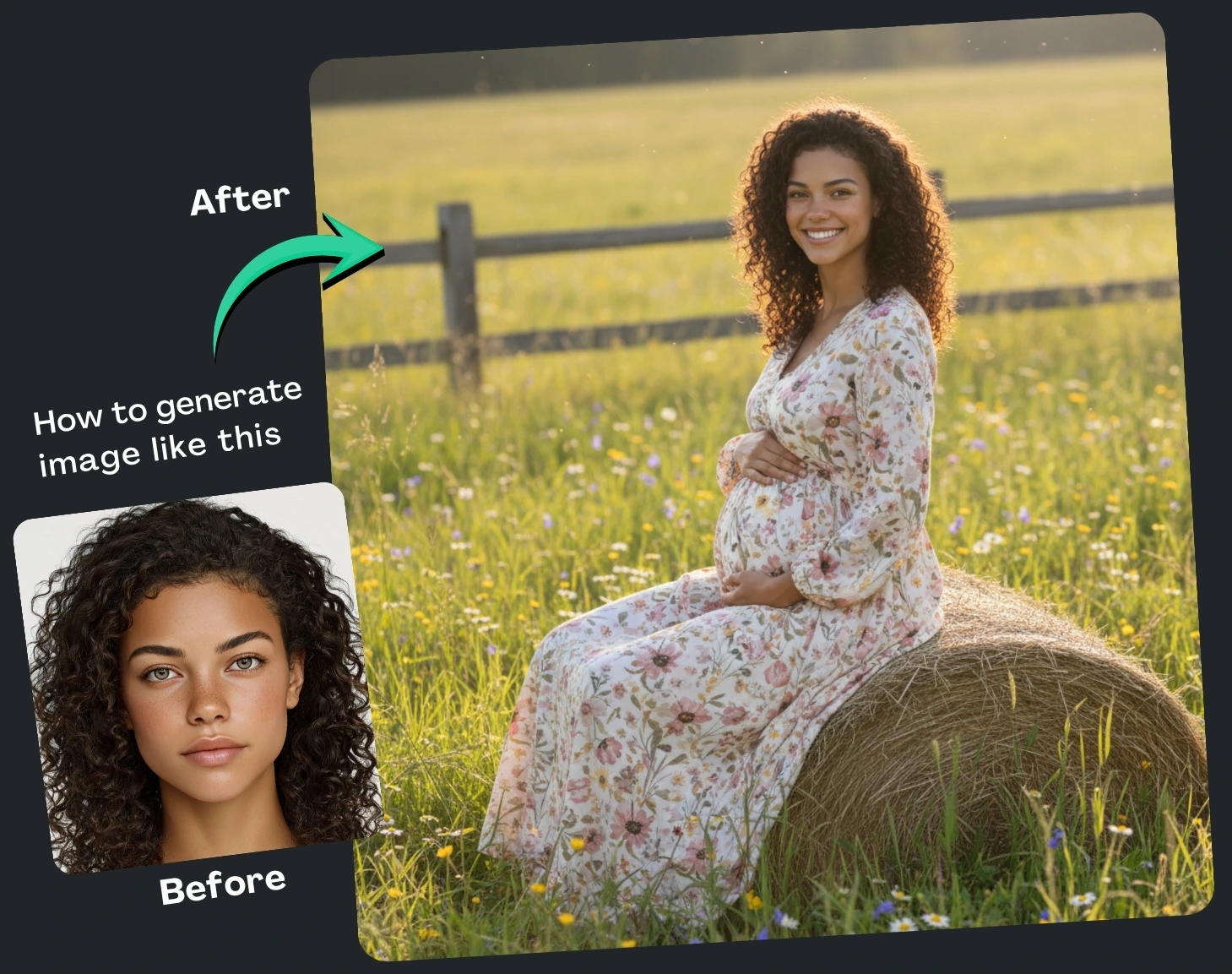Google Gemini Prompt for Woman Maternity Photoshoot