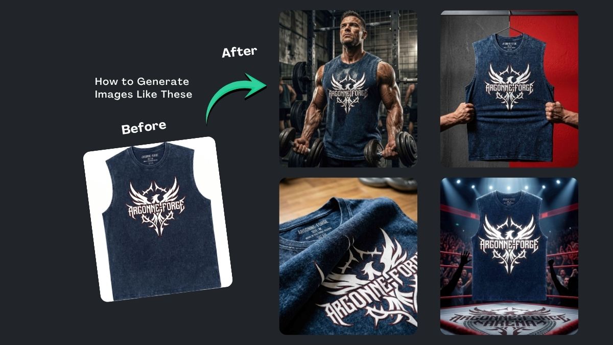 Gym Clothing Photography Prompts for AI Ads