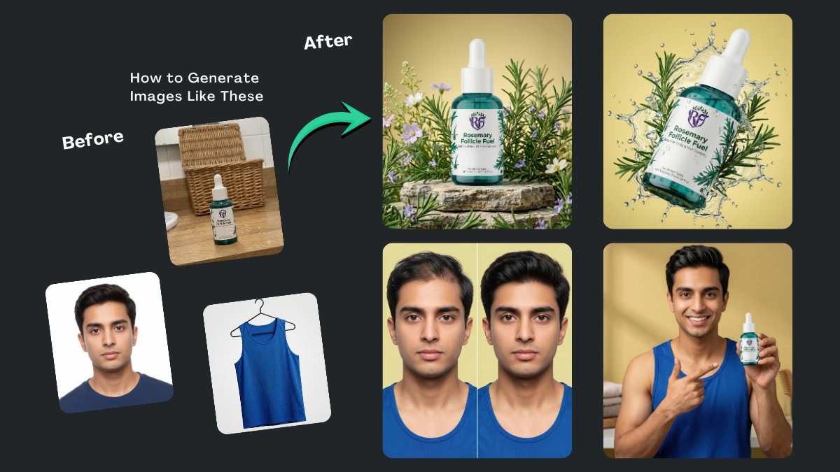 Premium Hair Growth Serum AI Image Prompts