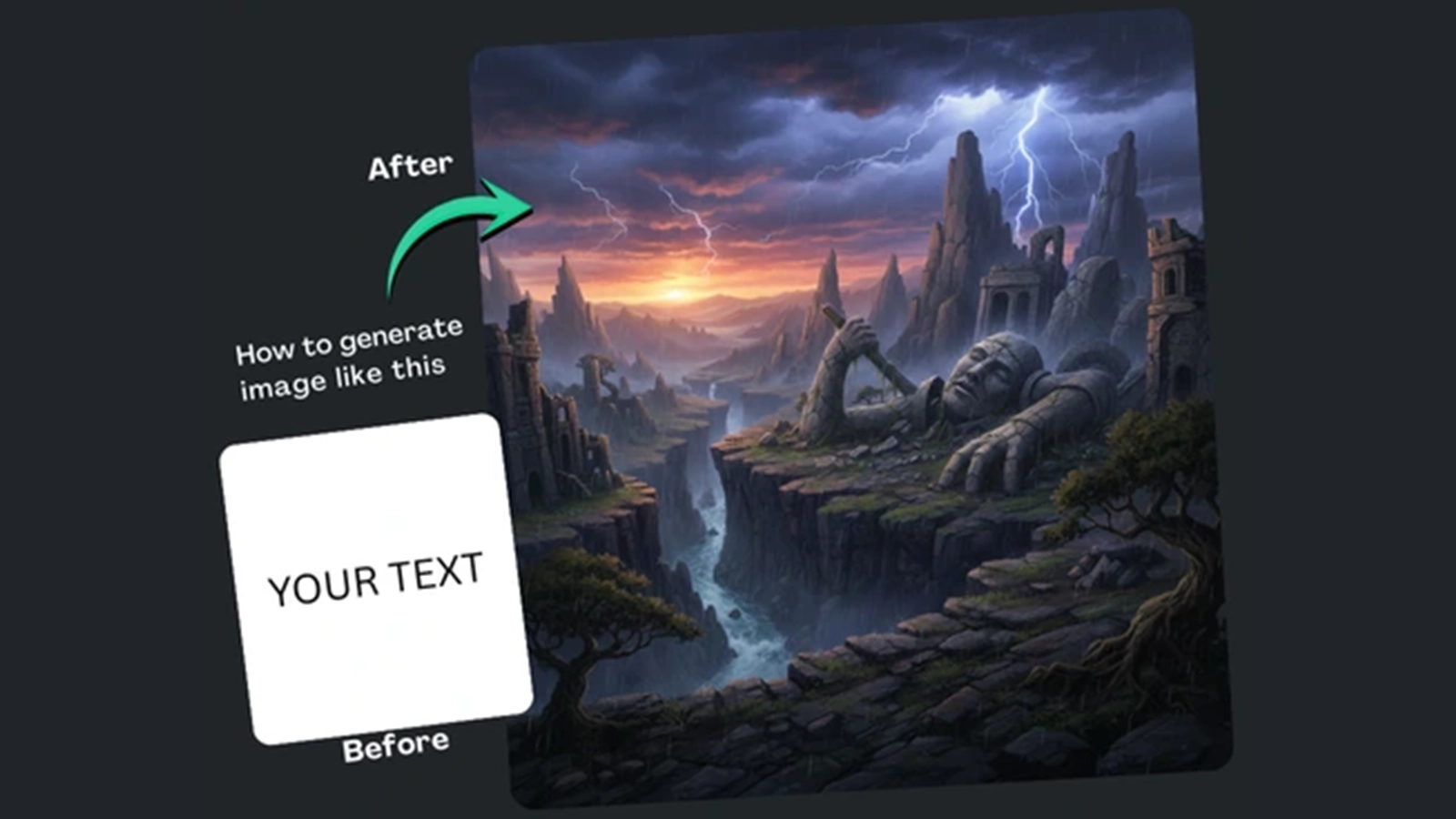Make Flat Game Cinematic Art With Google Gemini Prompt