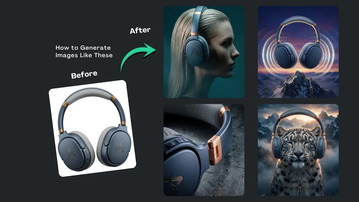 Premium Headset Product Image Prompts for More Sales