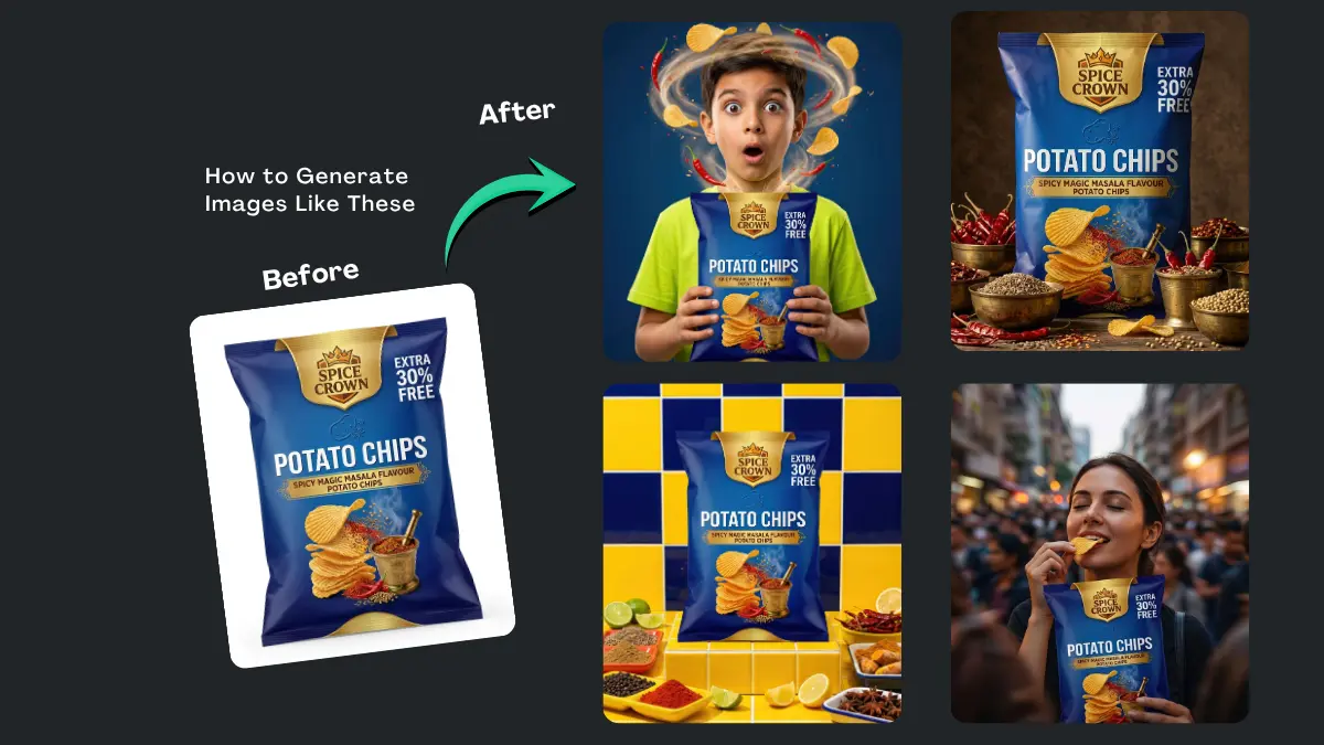 Spicy Masala Potato Chips Photo Prompts