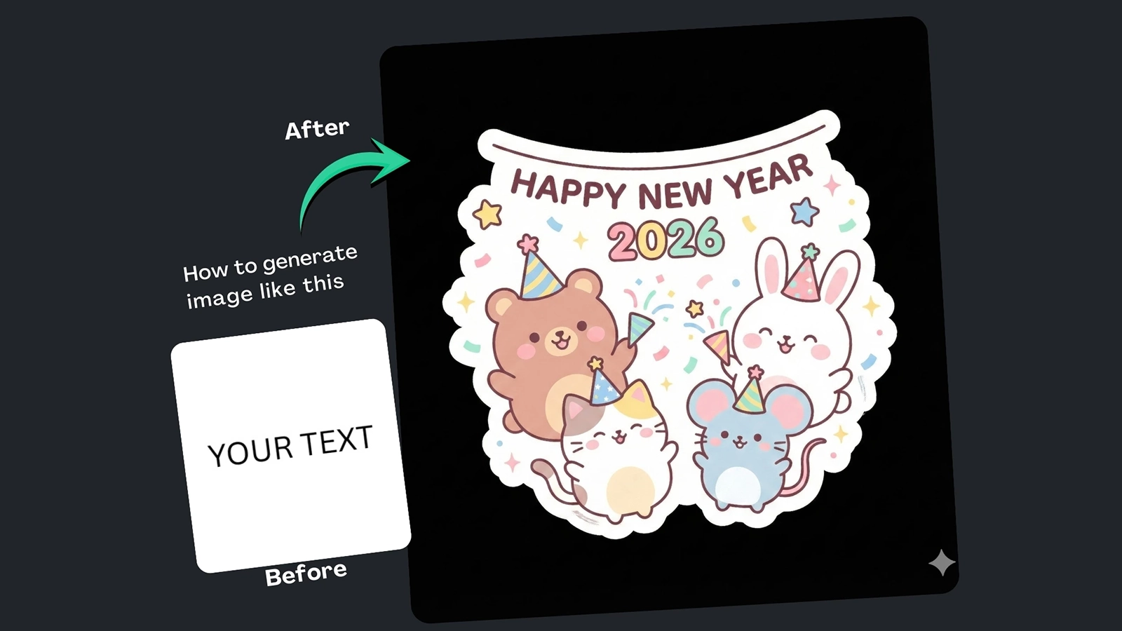 Trendy New Year Image Google Gemini Prompt With Generator