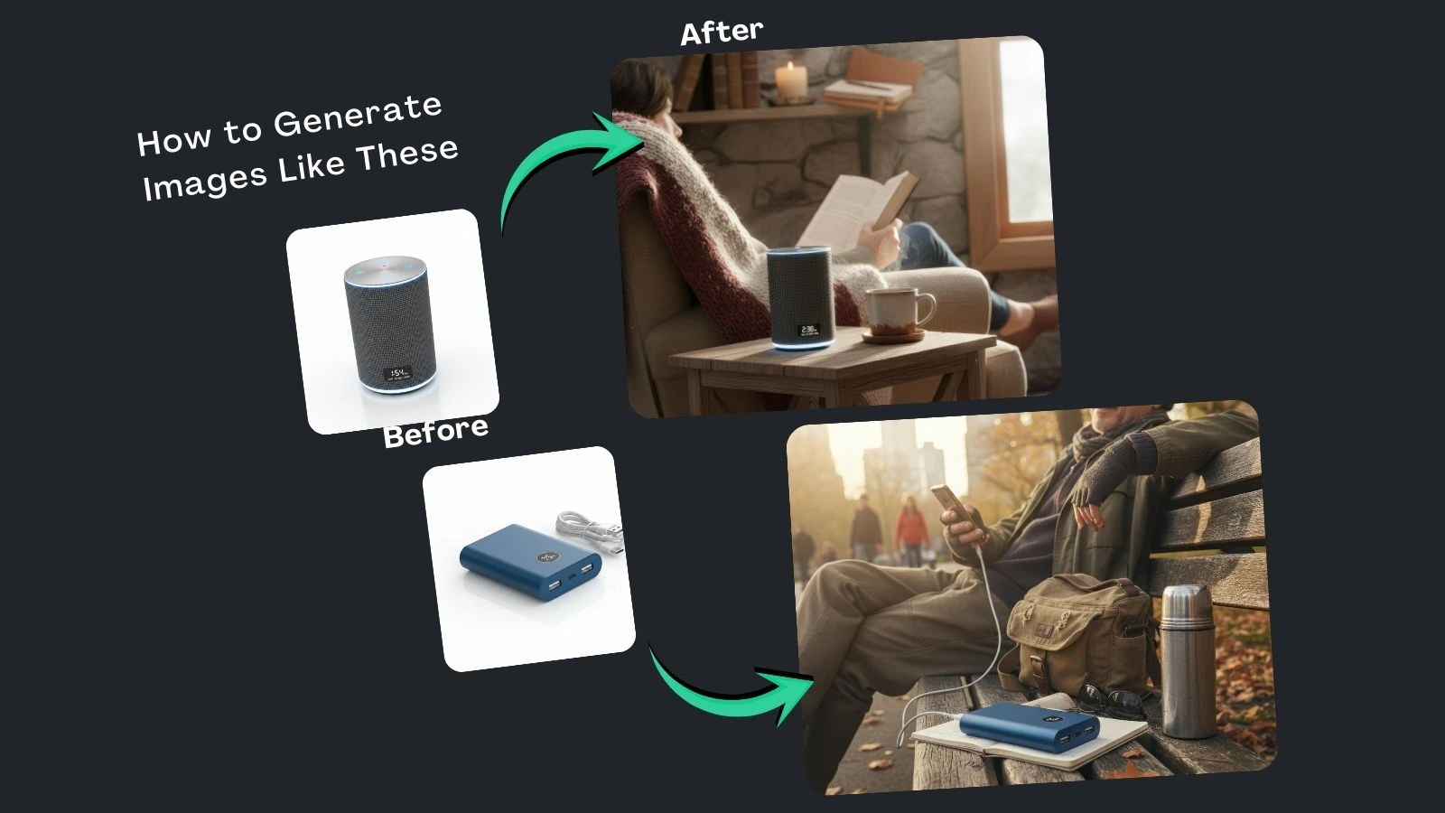 Turn Plain Gadget Photos into Lifestyle Shots with Gemini