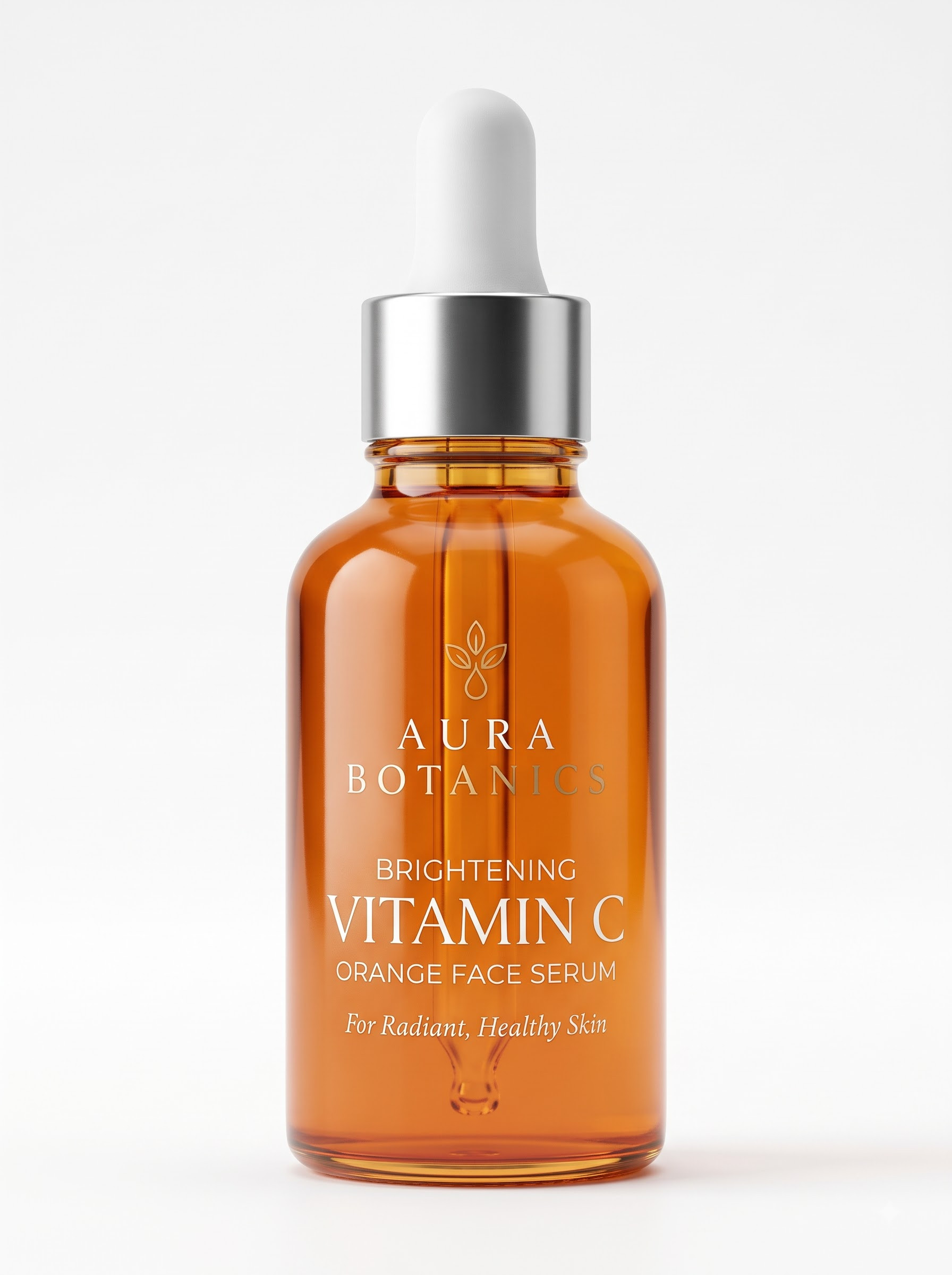 Original raw unedited product image for Amber Glass Face Serum Studio Prompts for Skincare Product Photography