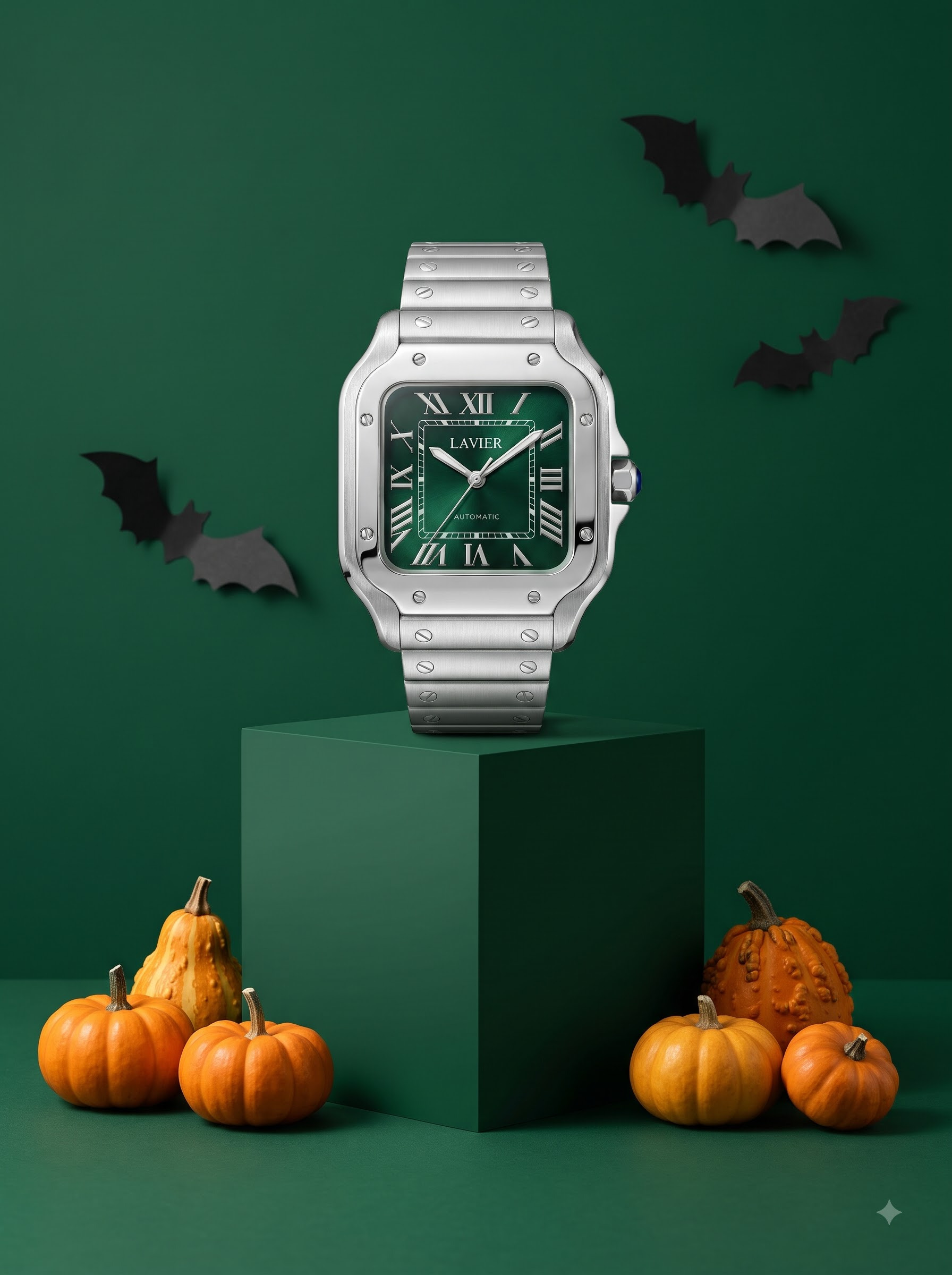 Final transformed commercial visual for Dark Fantasy Luxury Watch AI Photography Prompts & Cinematic Halloween Studio Collection